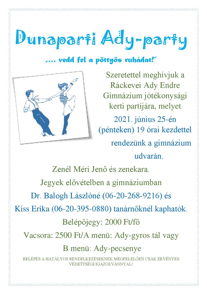 Dunaparti Ady party plakt page 001